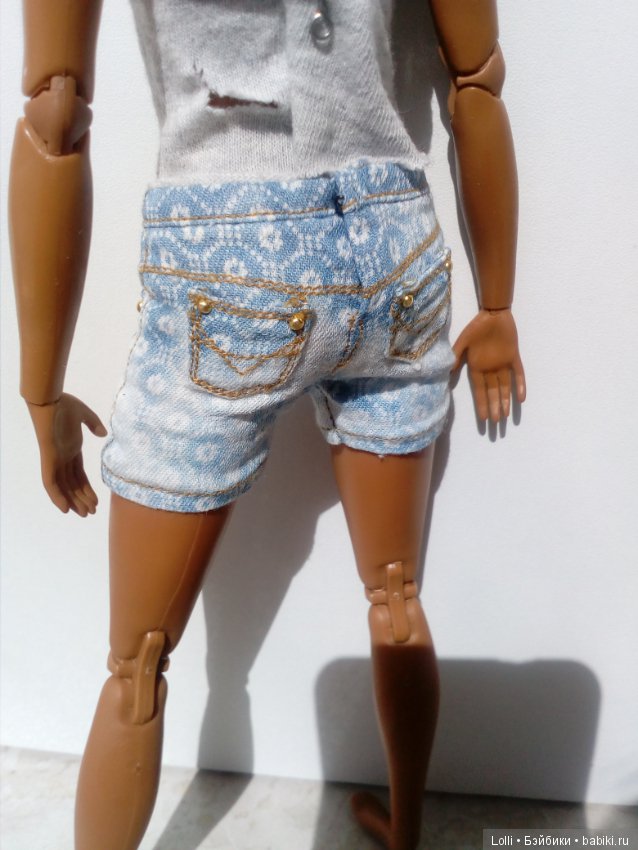 Реалистичные джинсы — Одежда и обувь для кукол своими руками: фото