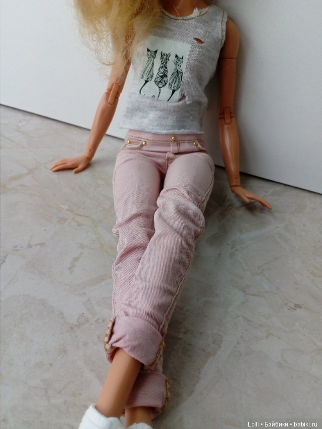 Реалистичные джинсы — Одежда и обувь для кукол своими руками: фото