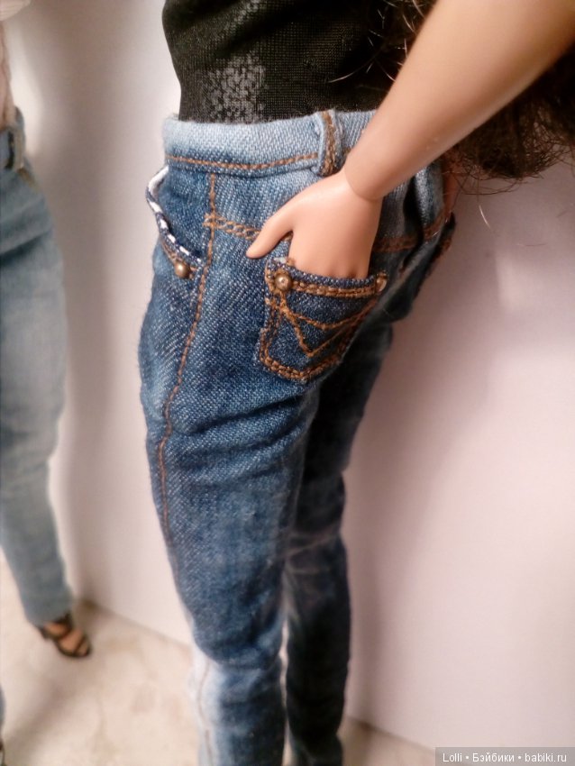 Реалистичные джинсы — Одежда и обувь для кукол своими руками: фото
