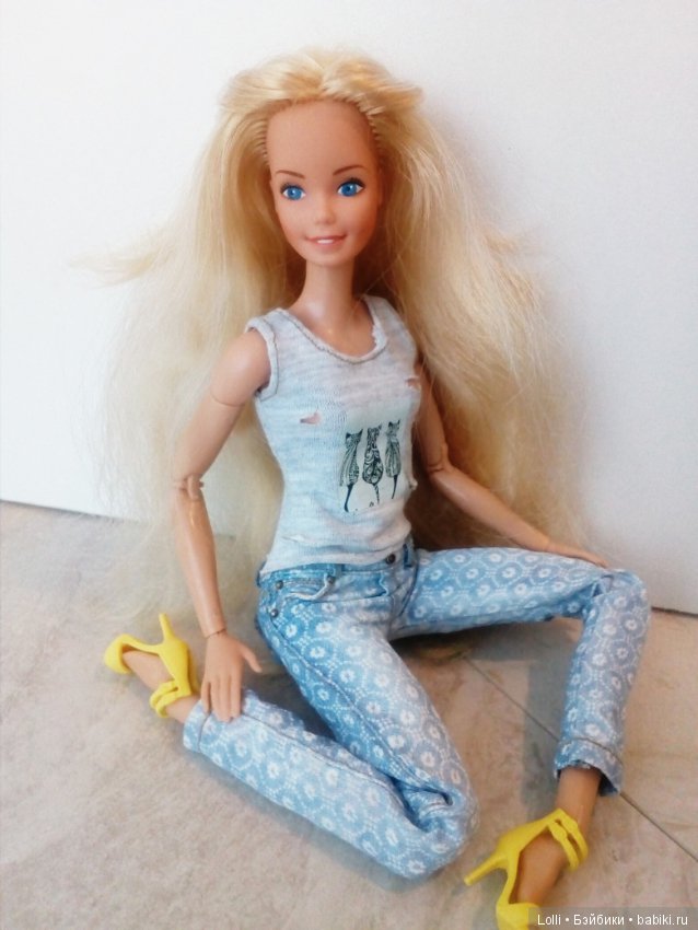 Реалистичные джинсы — Одежда и обувь для кукол своими руками: фото (фото 6)