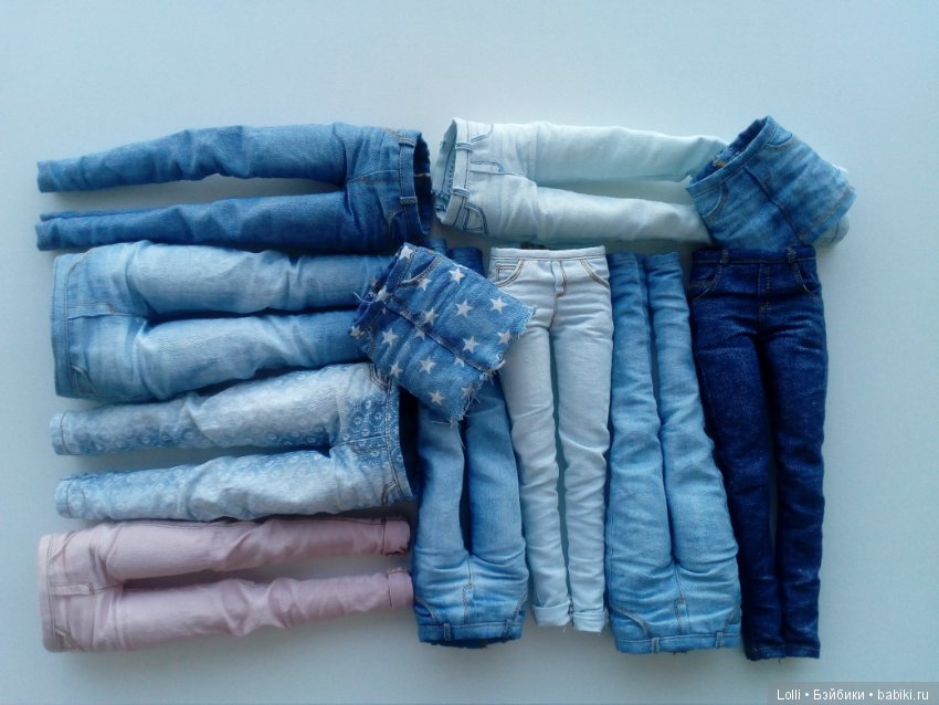 Реалистичные джинсы — Одежда и обувь для кукол своими руками: фото