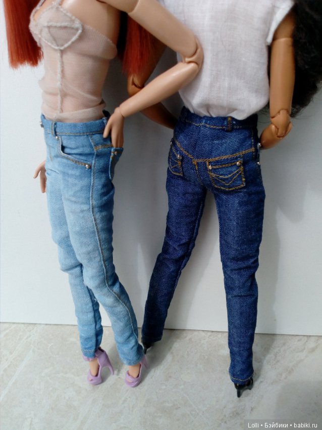 Реалистичные джинсы — Одежда и обувь для кукол своими руками: фото