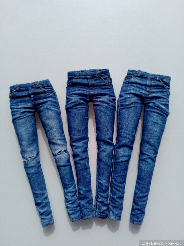Реалистичные джинсы — Одежда и обувь для кукол своими руками: фото