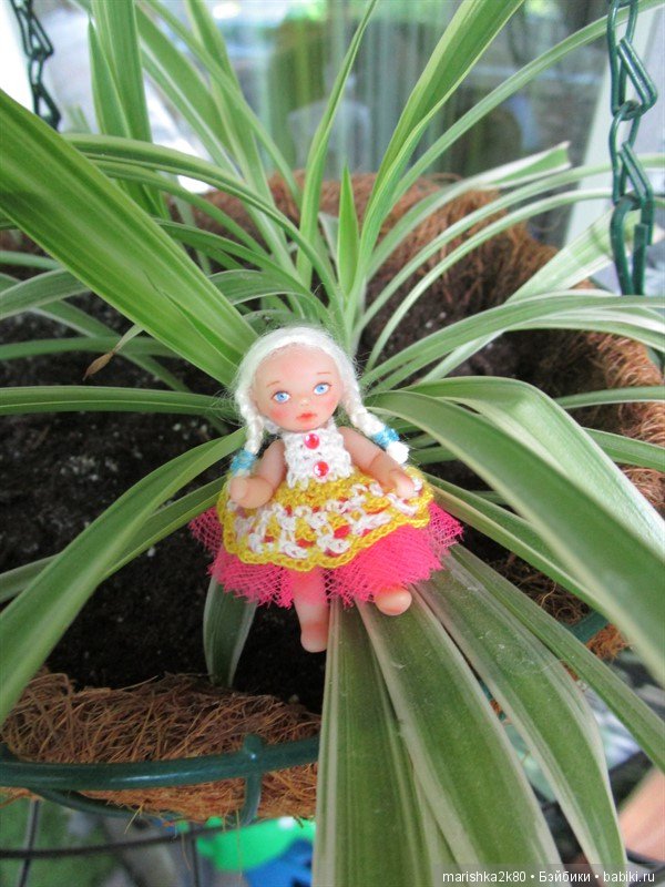 Маленькая авторская кукла Соня. Автор milonika