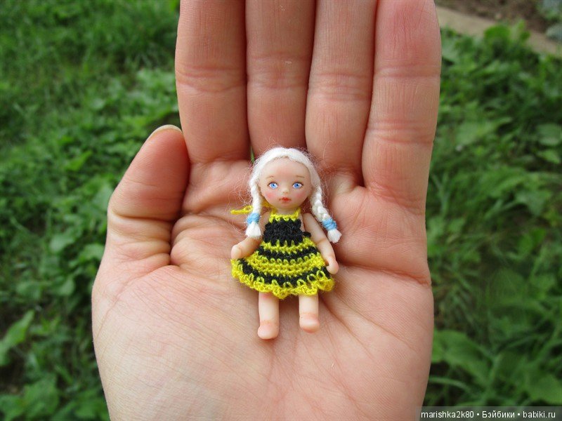 Маленькая авторская кукла Соня. Автор milonika