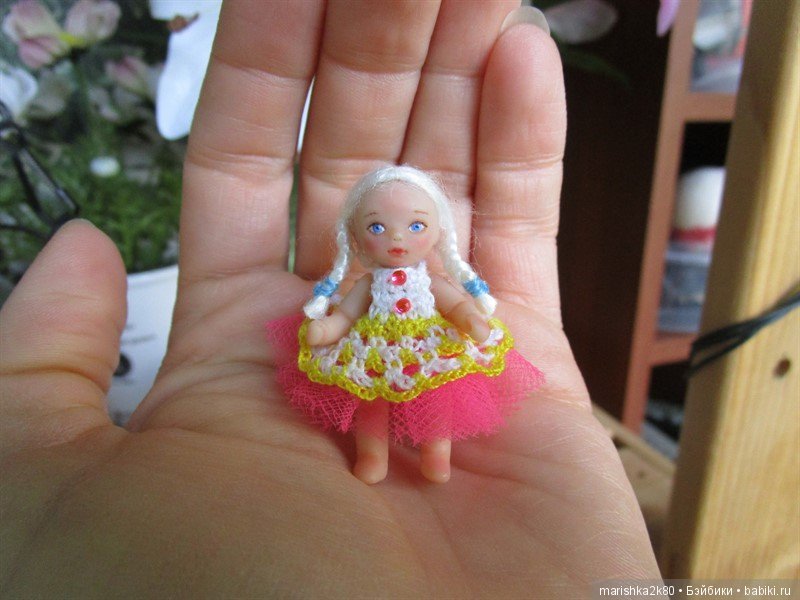 Маленькая авторская кукла Соня. Автор milonika (фото 2)