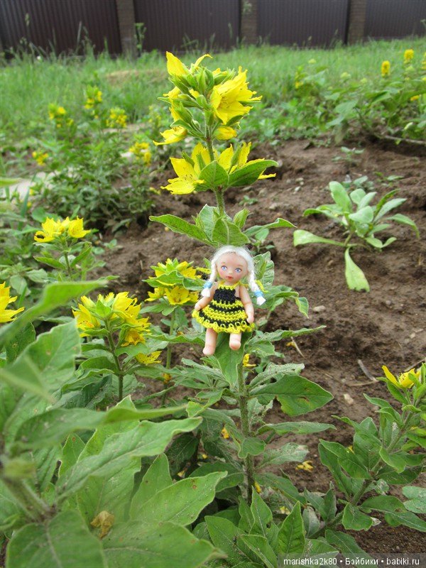 Маленькая авторская кукла Соня. Автор milonika