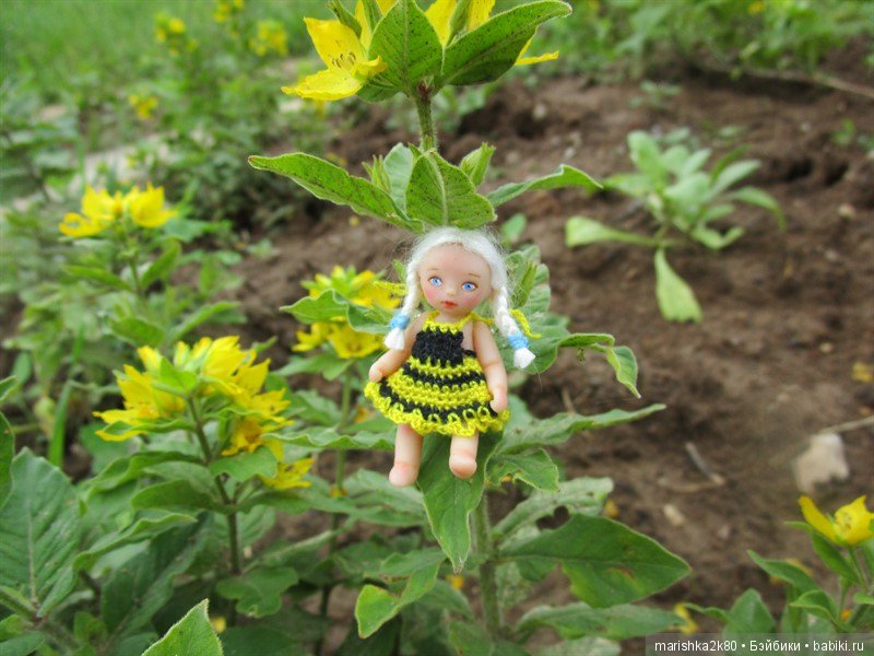 Маленькая авторская кукла Соня. Автор milonika