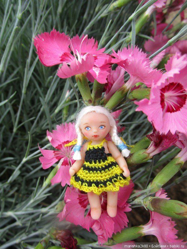 Маленькая авторская кукла Соня. Автор milonika