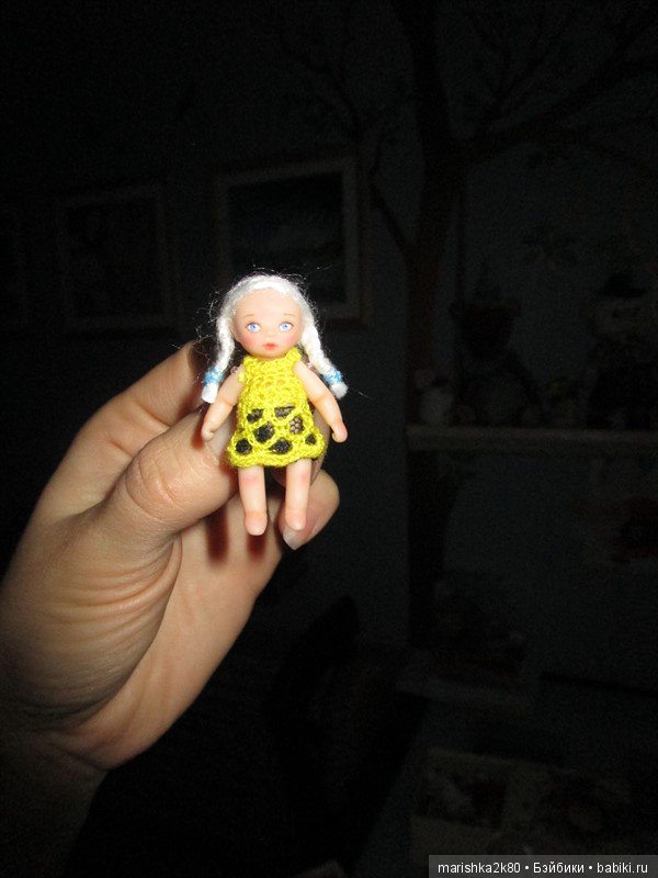 Маленькая авторская кукла Соня. Автор milonika