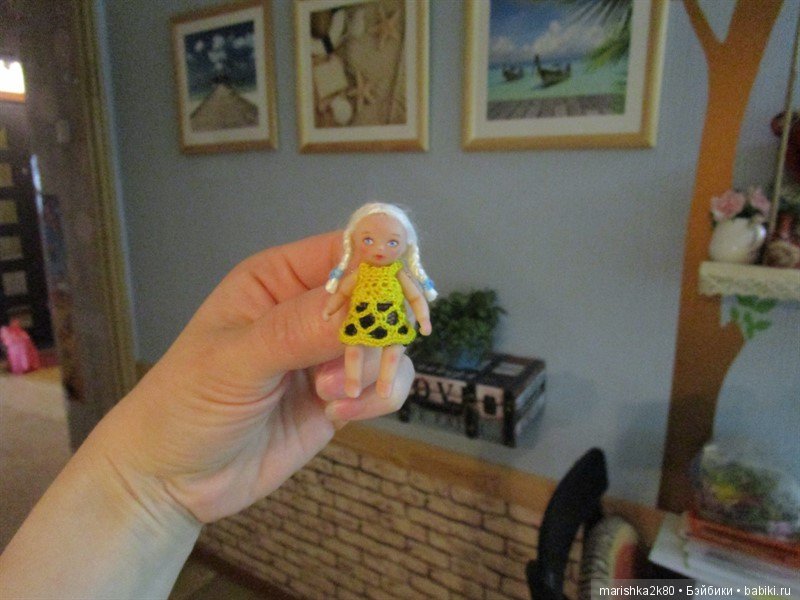 Маленькая авторская кукла Соня. Автор milonika