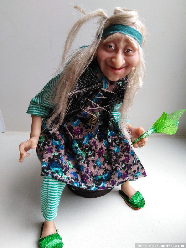 Кукла Баба-Яга — Лепка авторских кукол: полимерная глина
