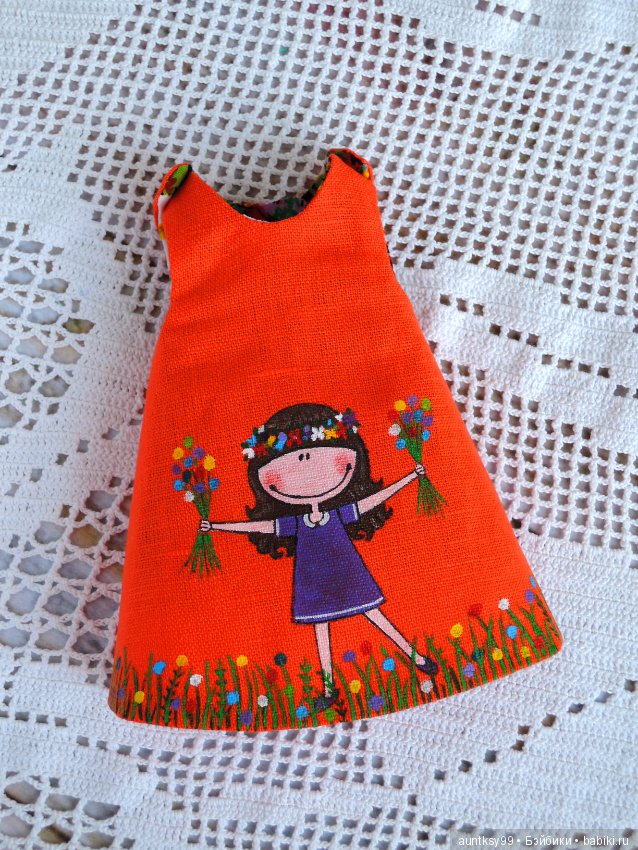 Льняные платья с рисунками для Паолок. Часть 2