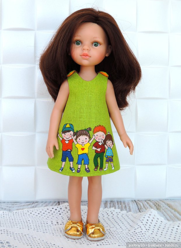 Льняные платья с рисунками для Паолок. Часть 2