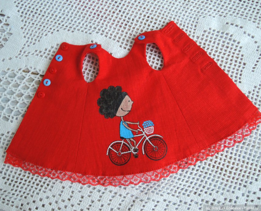 Льняные платья с рисунками для Паолок. Часть 2 (фото 6)