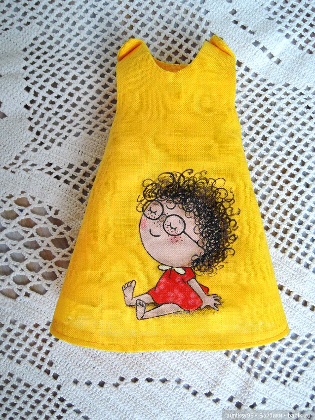 Льняные платья с рисунками для Паолок. Часть 2