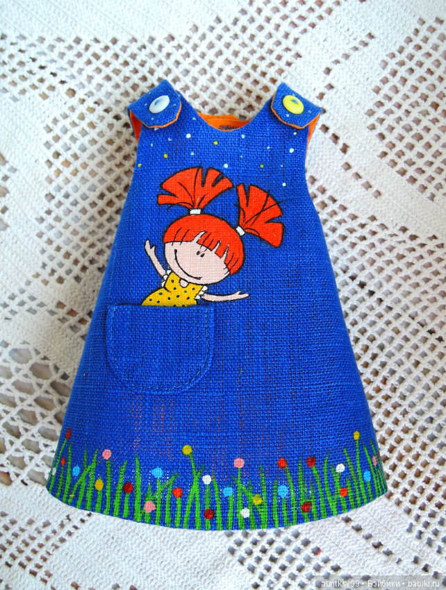 Льняные платья с рисунками для Паолок. Часть 2