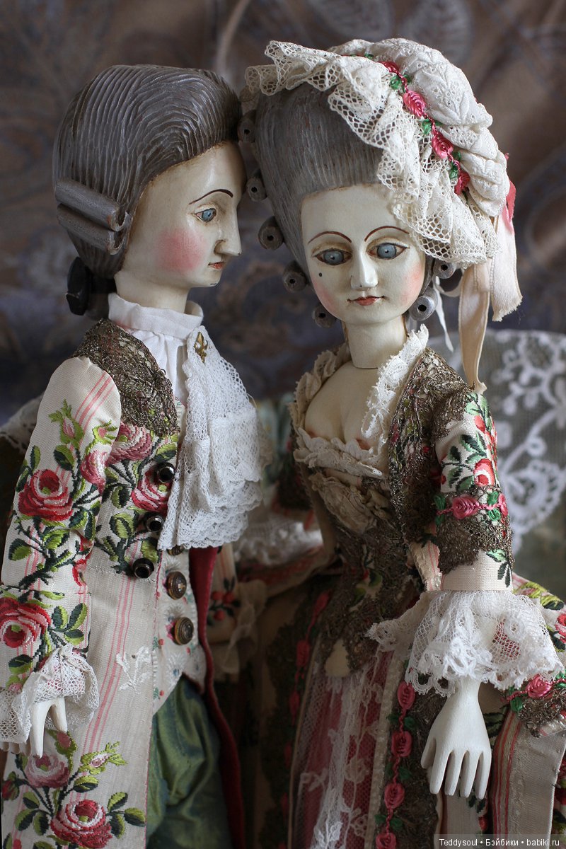 Пара кукол в стиле French Court Doll (фото 10)