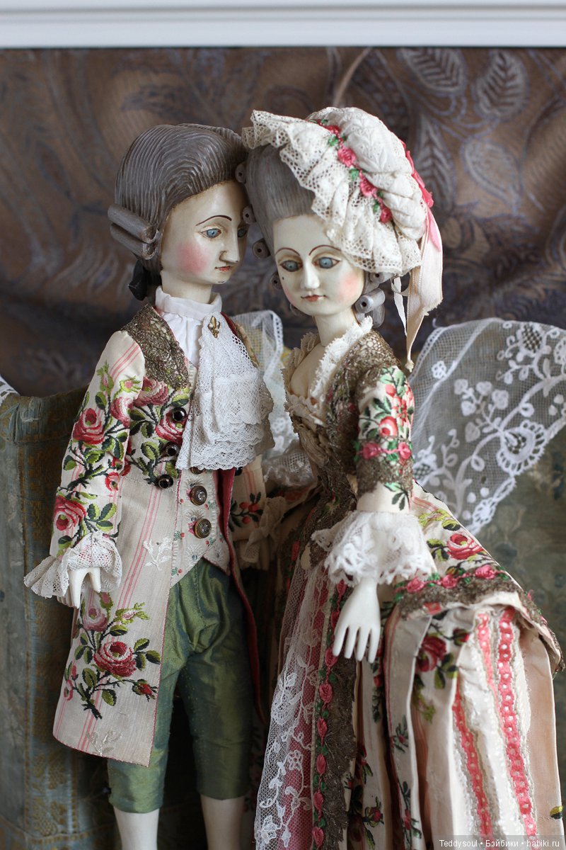 Пара кукол в стиле French Court Doll (фото 9)