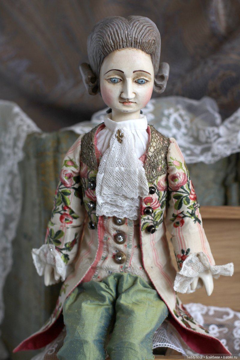 Пара кукол в стиле French Court Doll