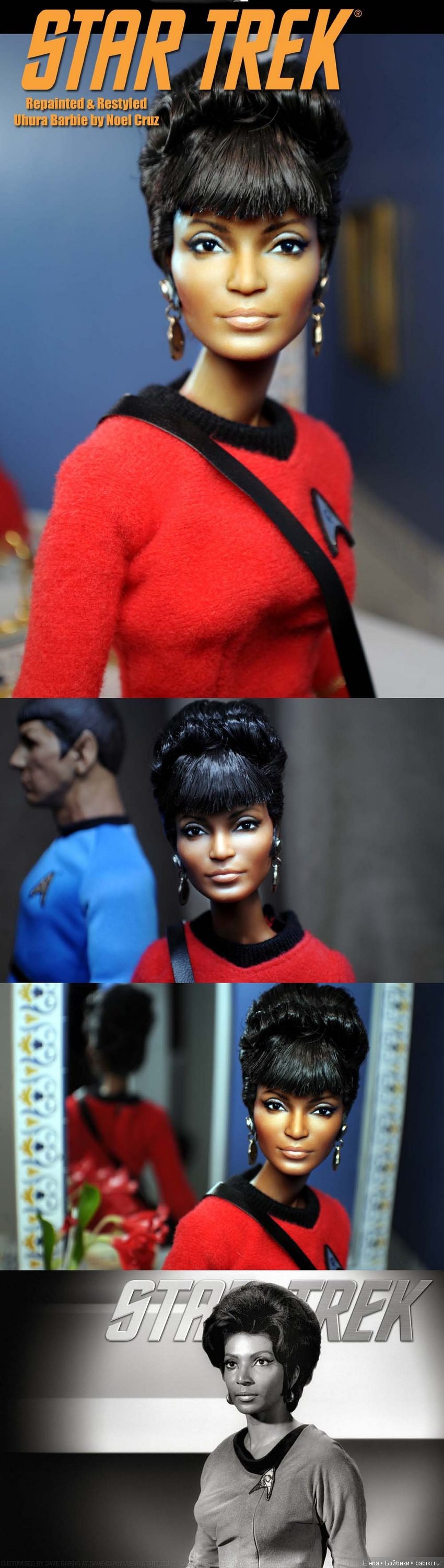 Nichelle Nichols - Uhura Barbie, мэйк куклы сделан Noel Cruz (фото 2)