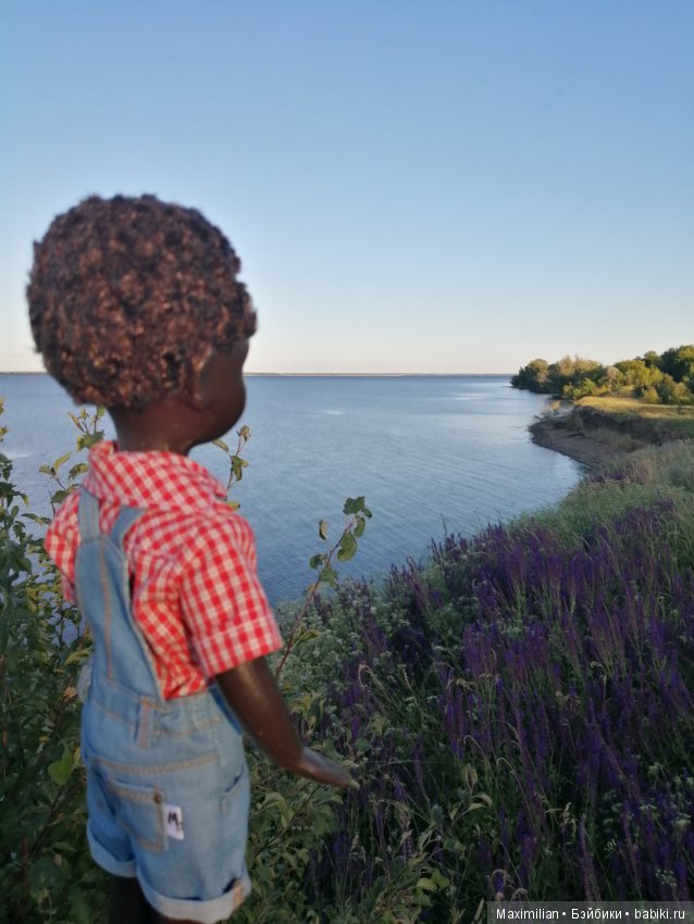 Сельская прогулка. Негритенок, кукла СССР (фото 6)