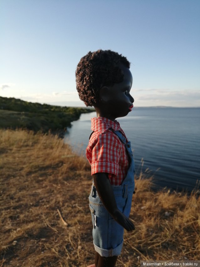 Сельская прогулка. Негритенок, кукла СССР (фото 5)