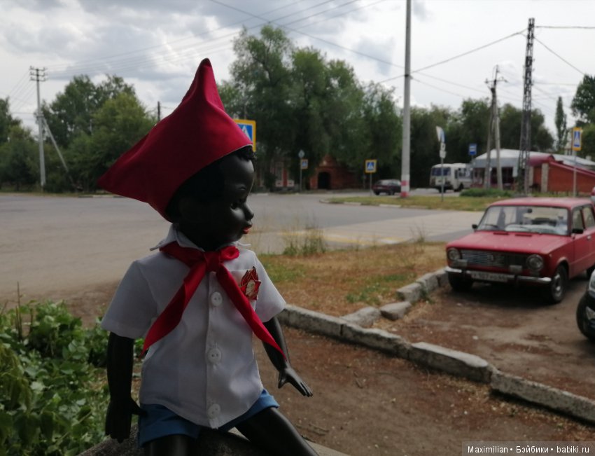Пионер Вася. Негритенок, кукла СССР (фото 10)