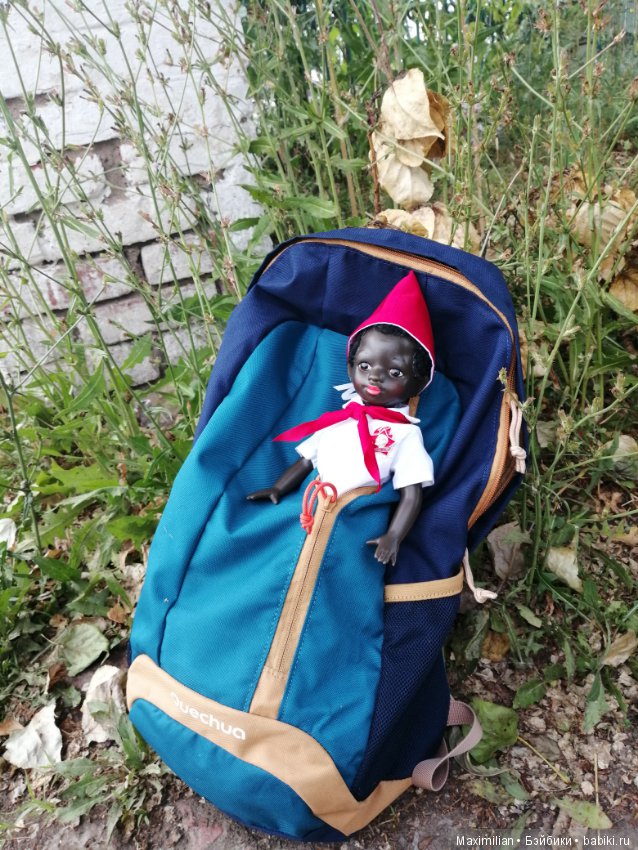 Пионер Вася. Негритенок, кукла СССР