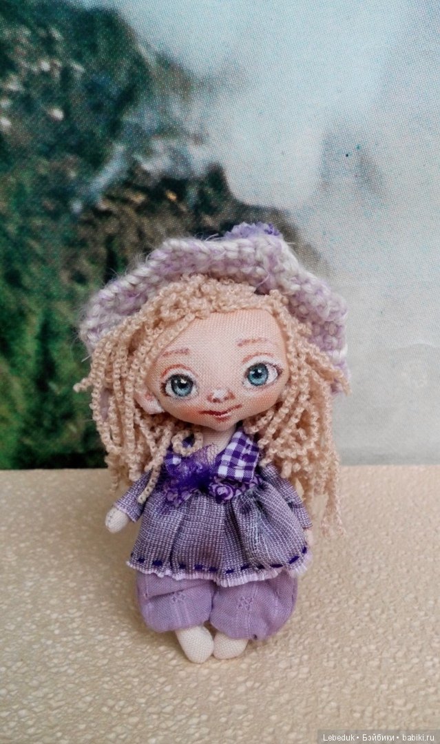Лавандовое настроение. Мини-куклы от Людмилы Лебедюк