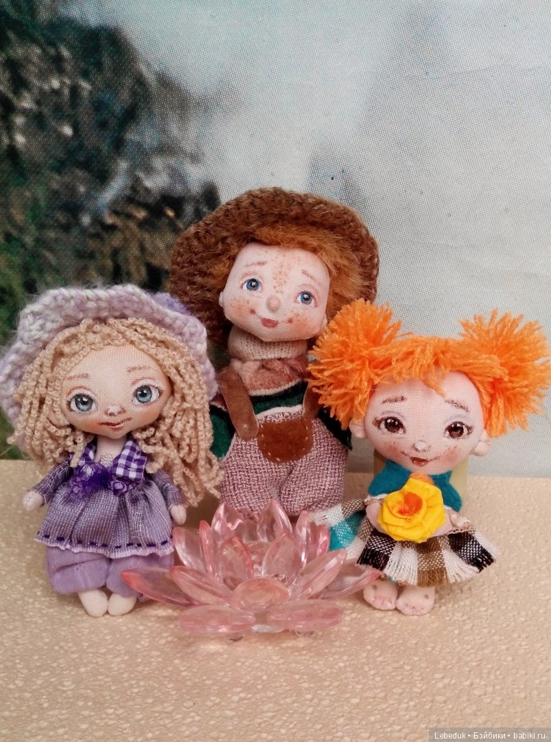 Лавандовое настроение. Мини-куклы от Людмилы Лебедюк (фото 3)