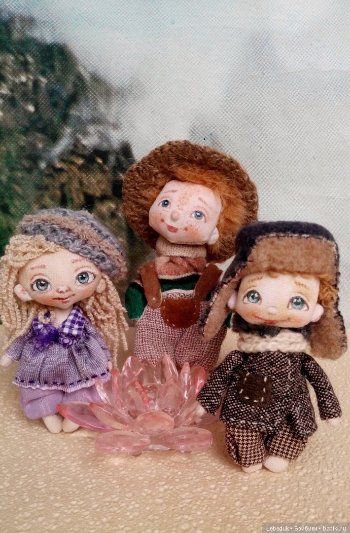 Лавандовое настроение. Мини-куклы от Людмилы Лебедюк (фото 2)