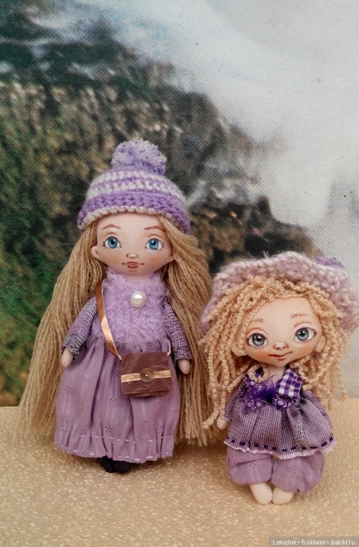 Лавандовое настроение. Мини-куклы от Людмилы Лебедюк (фото 5)
