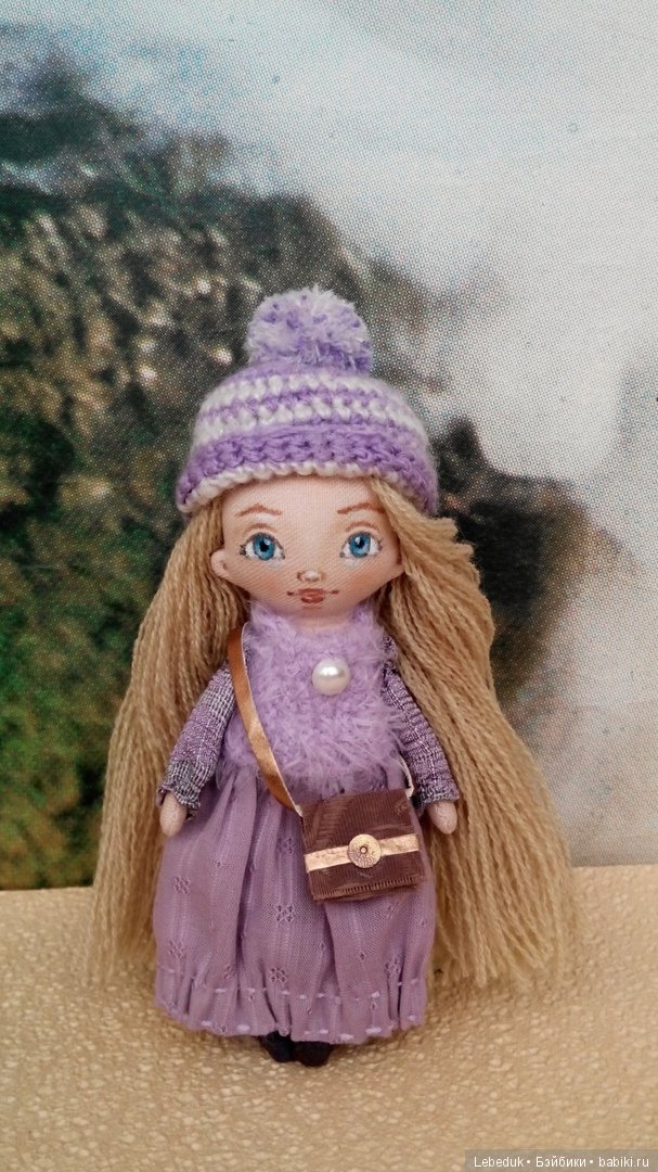 Лавандовое настроение. Мини-куклы от Людмилы Лебедюк (фото 4)