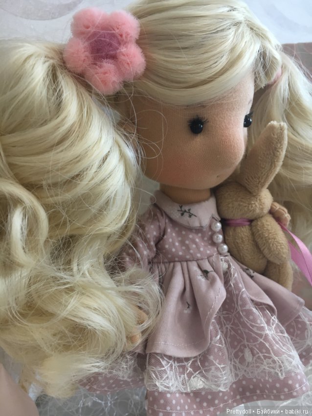 Интерьерная и игровая куколка милашка ручной работы (фото 4)