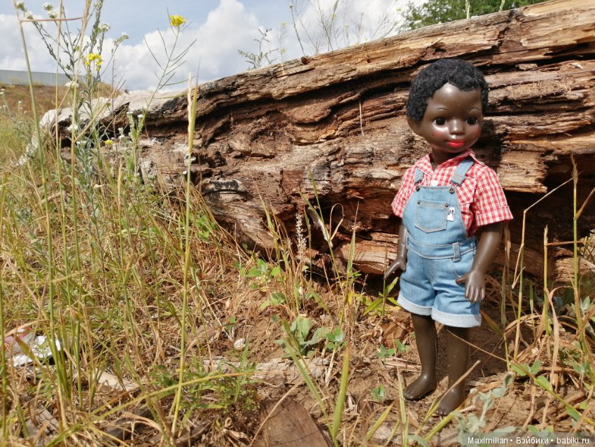 Сельская прогулка-2. Негритенок, кукла СССР (фото 6)
