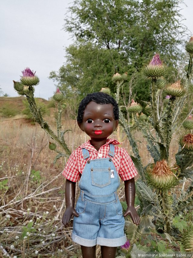 Сельская прогулка-2. Негритенок, кукла СССР (фото 8)