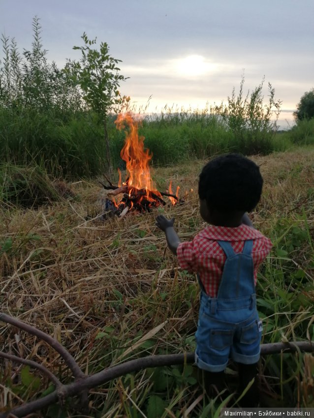 Сельская прогулка-2. Негритенок, кукла СССР (фото 10)