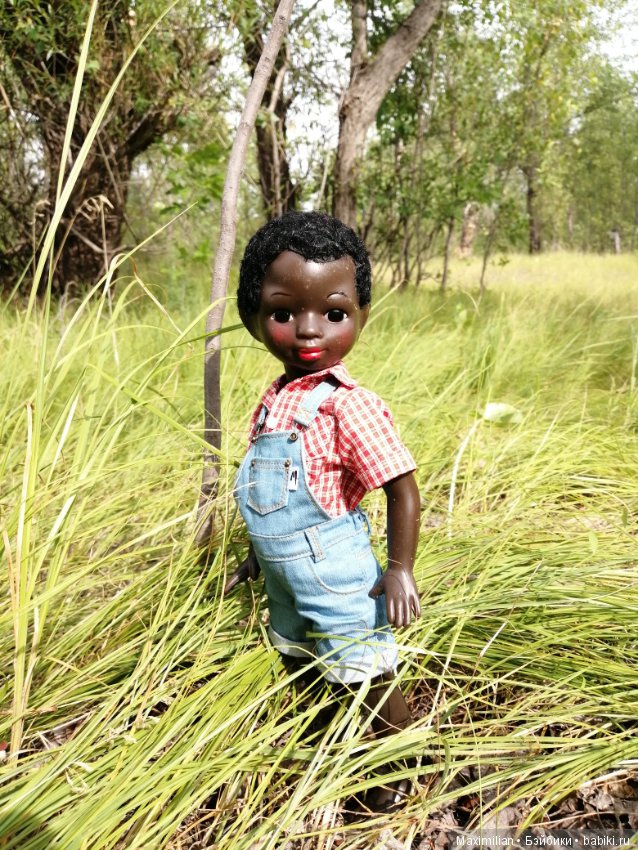 Сельская прогулка-2. Негритенок, кукла СССР (фото 7)
