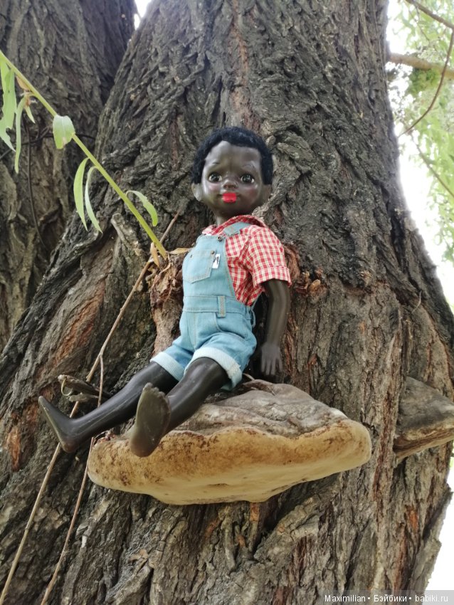 Сельская прогулка-2. Негритенок, кукла СССР (фото 4)