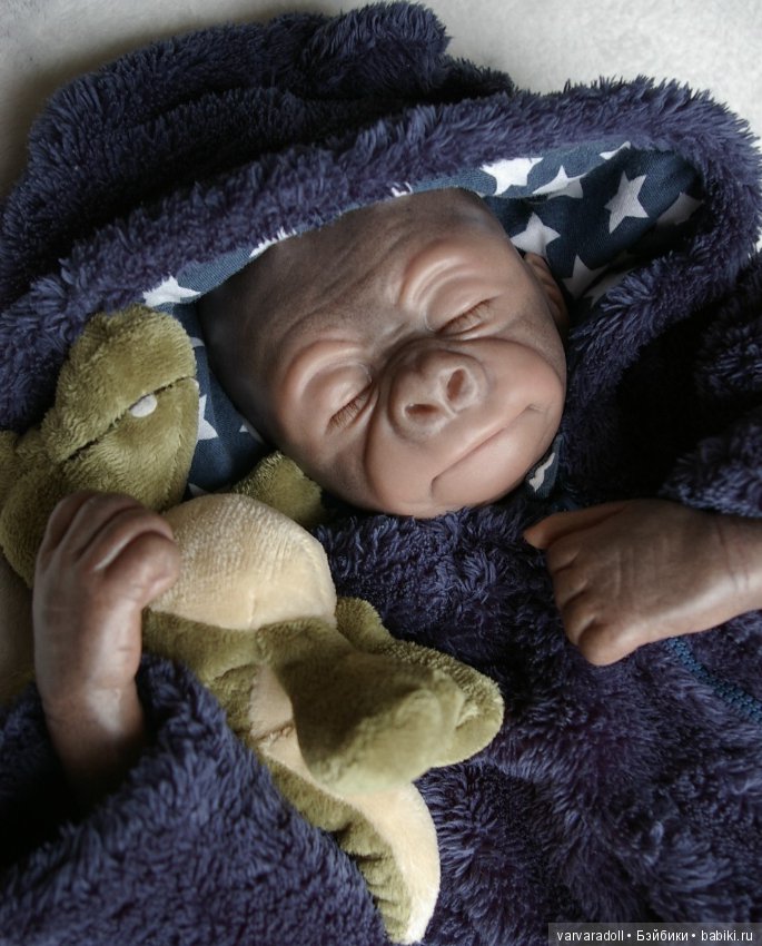 Обезьянка родилась — Куклы Реборн (Reborn): работы мастеров
