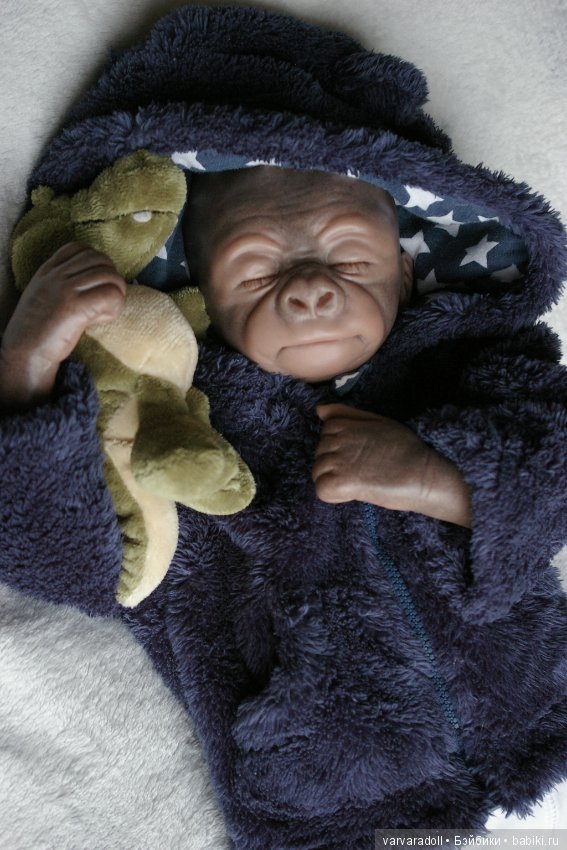 Обезьянка родилась — Куклы Реборн (Reborn): работы мастеров