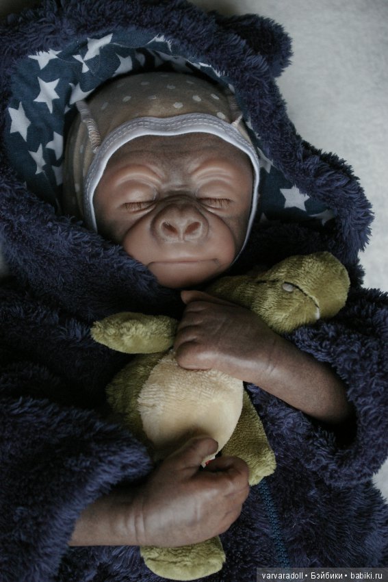 Обезьянка родилась — Куклы Реборн (Reborn): работы мастеров