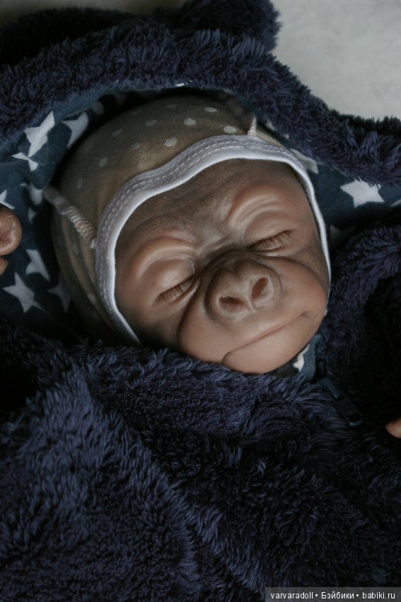 Обезьянка родилась — Куклы Реборн (Reborn): работы мастеров