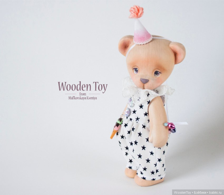 Деревянный медвежонок по имени Зефирка (фото 3)