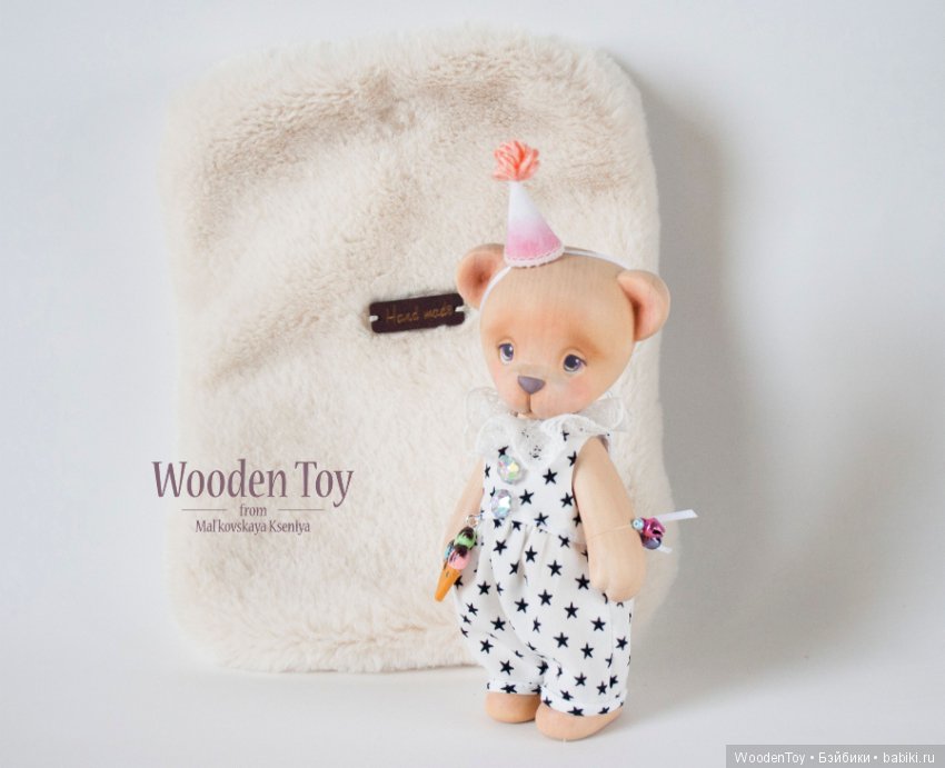 Деревянный медвежонок по имени Зефирка (фото 2)