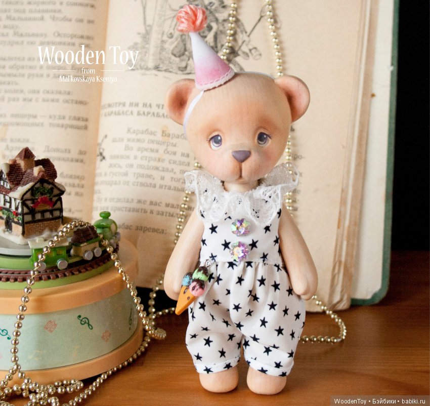 Деревянный медвежонок по имени Зефирка (фото 5)