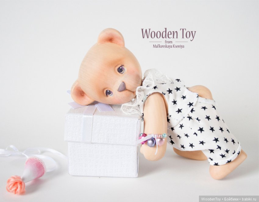 Деревянный медвежонок по имени Зефирка (фото 8)