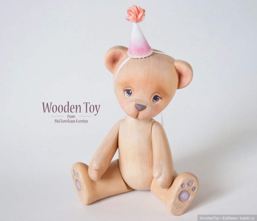 Деревянный медвежонок по имени Зефирка (фото 4)