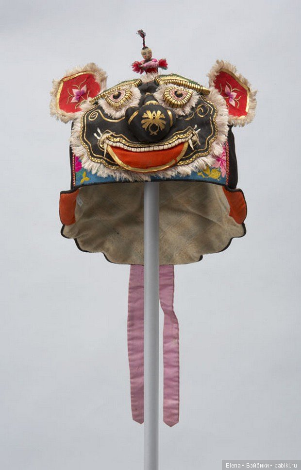 Vintage Chinese Children's Hat или винтажные китайские шапочки (фото 6)